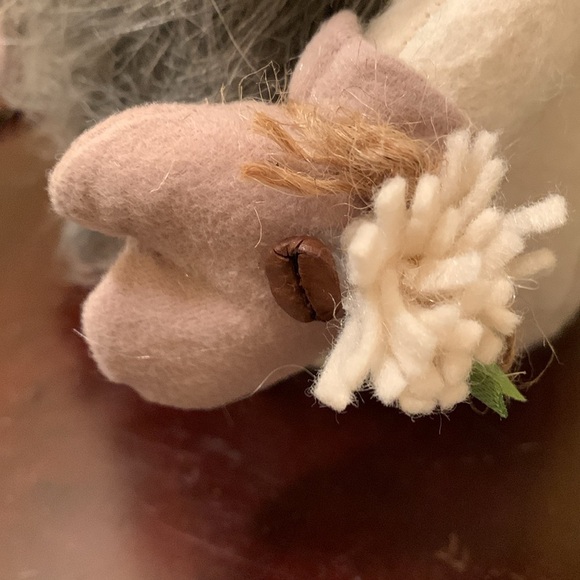 Whimsical Expresso Macchiato Gnome Decor with Gray Beard. NWT - Picture 4 of 11